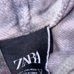 Zara Men's Vintage Multicolor Tie-Dye Hoodie - Size Large