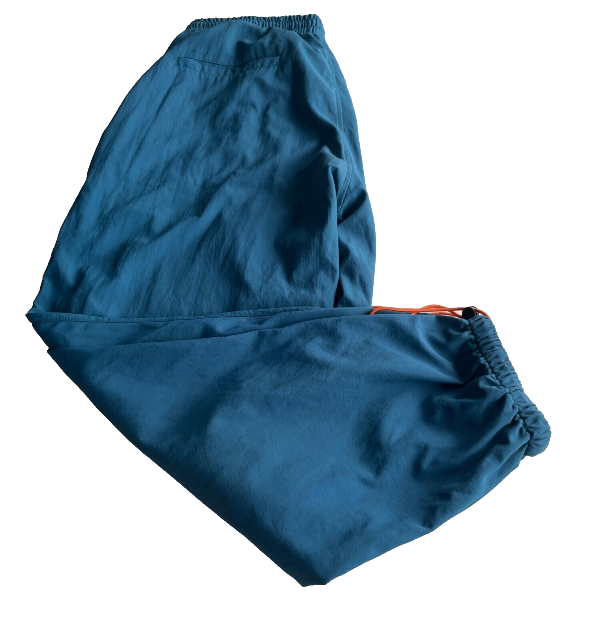 mens blue training joggers shell trackpant