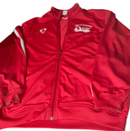 Vintage Nike Track Jacket Nike 90's Track Jacket Embroidered College Zip Up Colour: Red