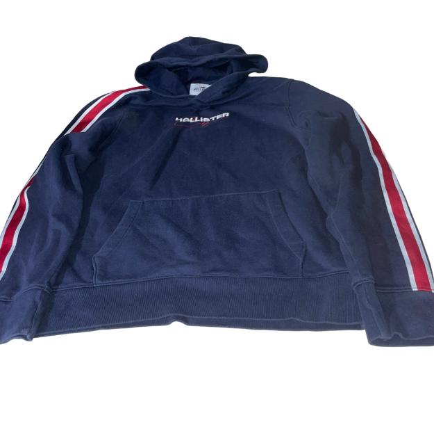 Vintage men Hollister navy hoodie in SKU 6188