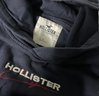 Vintage men Hollister navy hoodie in SKU 6188