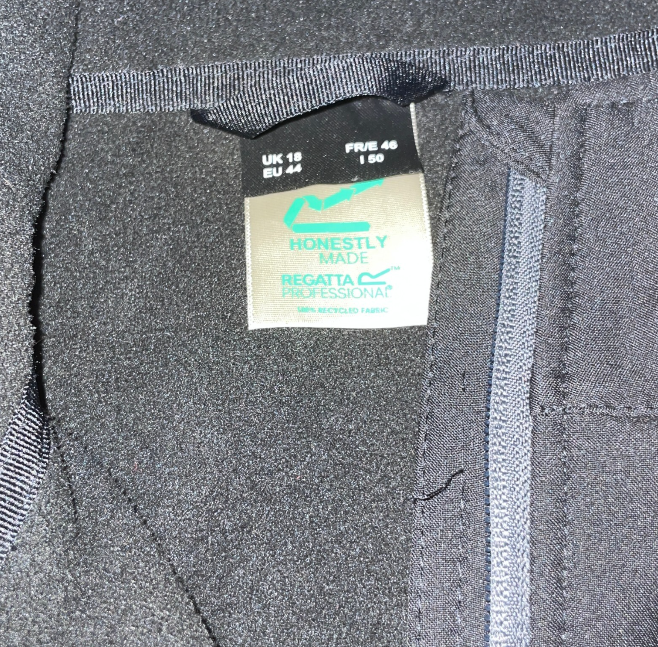 Vintage regatta black women sort jacket in size UK 14|L31 W21|SKU 6119