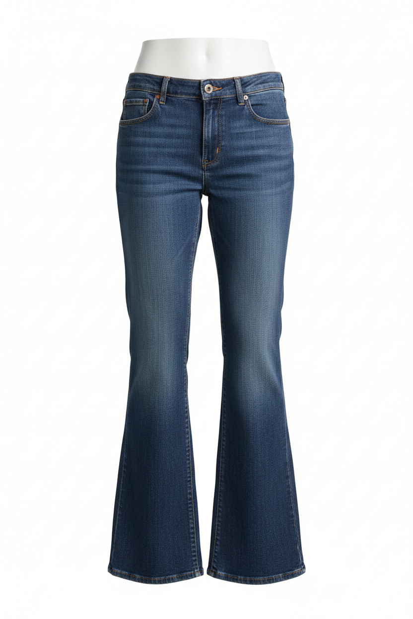 Vintage tommy hilfiger Premium original denim jeans Straight legs - Streetwear - Falcon Boot Cut - Stonewashed