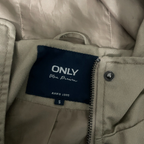 Women Only blue denim beige 90's parka full zip hoodie jacket in S|L29 W20