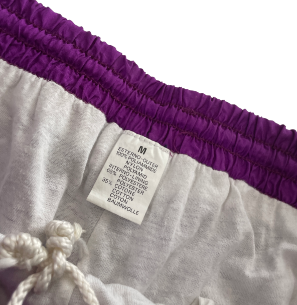 Vintage 90s harem purple shell festival rain trousers