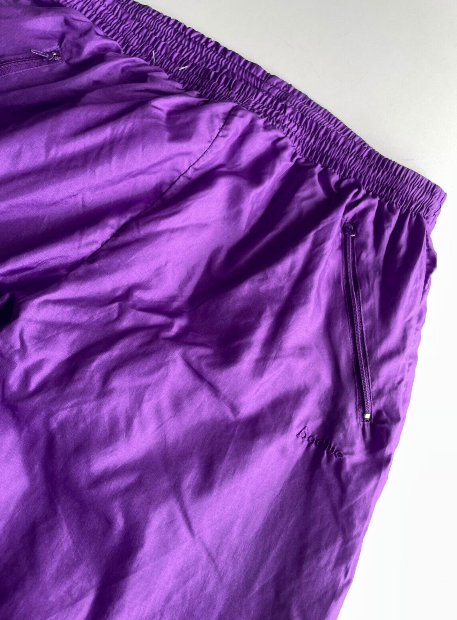 VINTAGE Iridescent PURPLE 1990s "Ocean East" Workout PANTS Size Small
