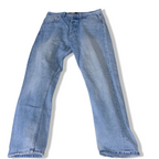 Zara Man Vintage Blue Denim Straight-Leg Jeans - USA 30, EU 38, SKU 3601