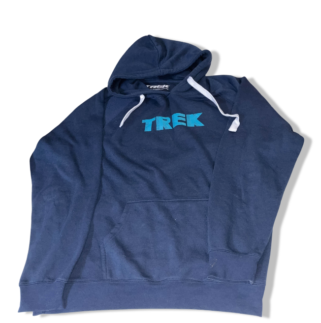 Vintage Trek men's oversize navy hoodie XXL | Navy | XXL | SKU 3627