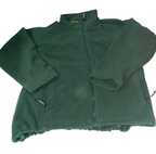 Vintage womens trojan fleece green medium jacket|  L 29 W 21 SKU 6217