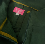 Vintage womens trojan fleece green medium jacket|  L 29 W 21 SKU 6217