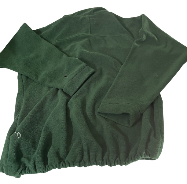 Vintage womens trojan fleece green medium jacket|  L 29 W 21 SKU 6217