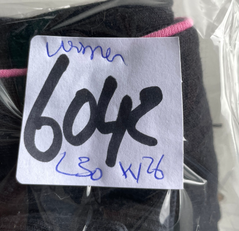 Women’s Sport Cotton lined Tracksuit Bottom Size 14uk / medium Rare Vintage 00s black with pink stripes