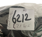 cropped leather medium jacket Womens biker black faux leather | SKU 6212