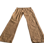 Men's brown trousers Slim Flat Front Pants for Men