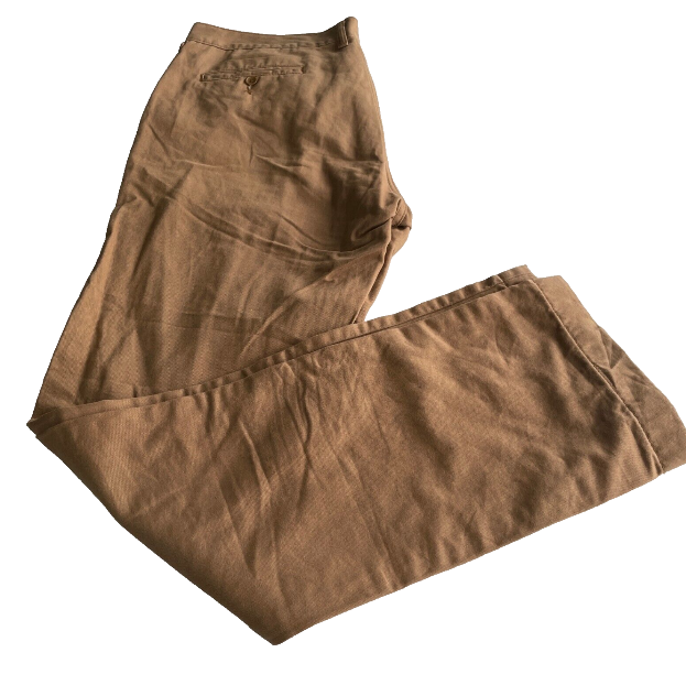 Men's brown trousers Slim Flat Front Pants for Men