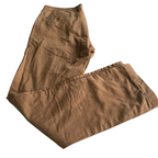 Men's brown trousers Slim Flat Front Pants for Men