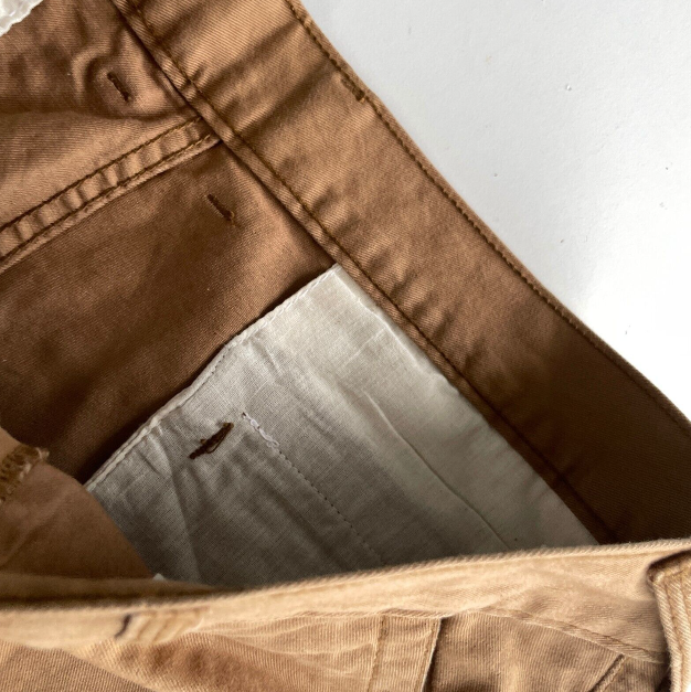 Men's brown trousers Slim Flat Front Pants for Men