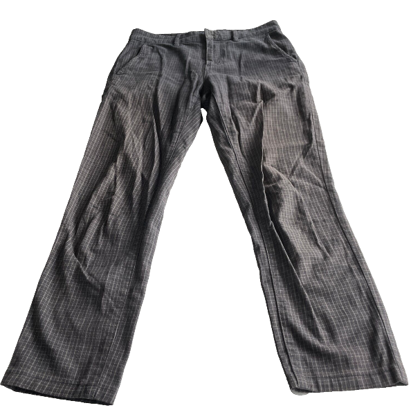 Grey plaid topman chinos trousers in W 28 L 28