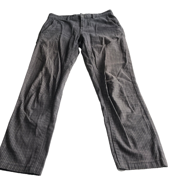Grey plaid topman chinos trousers in W 28 L 28