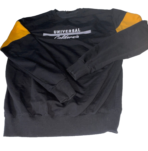 Vintage Mens universal california Labels black in XL sweatshirt|L30 W19|SKU 6110