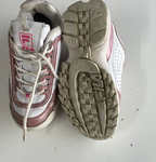 Vintage Fila Women's Sneakers White Leather UK Size 1.0 US 2|SKU 6084