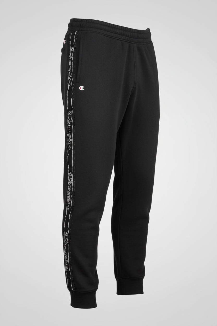 Champion USA Sweatpants Track Pants Streetwear Track Bottoms Sport Fitness Sport Trousers Side Zippers Athletic Sportswear Black Men's M