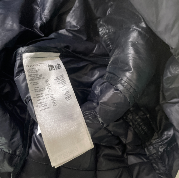 Uniqlo womens black padded jacket