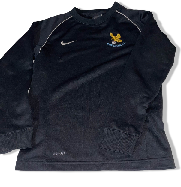 Vintage Nike Men's Black Dri-FIT Long-Sleeve T-Shirt, Made in Sri Lanka, XS