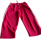 Vintage pink adidas Women's Striped Gym & Training Activewear Trousers for Women for sale