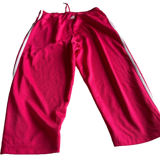 Vintage pink adidas Women's Striped Gym & Training Activewear Trousers for Women for sale