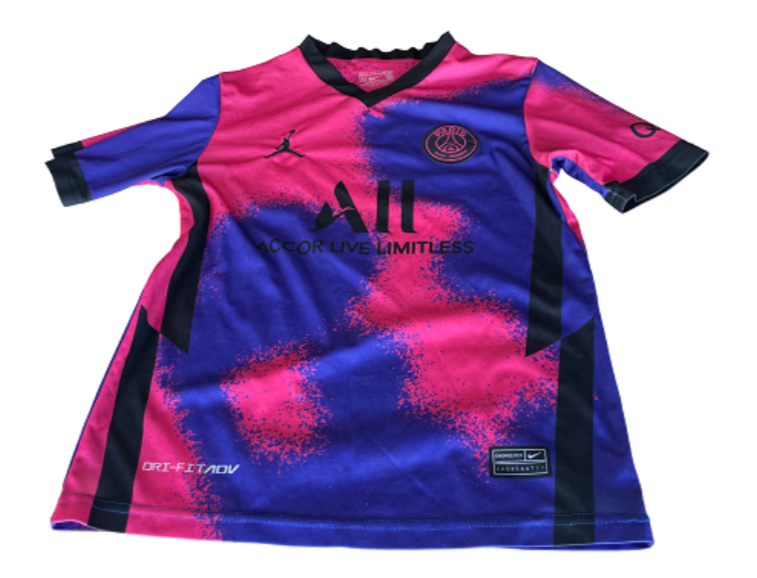Nike Paris Saint Germain 2020/2021 Sergio Ramos Vintage Purple Shirt.