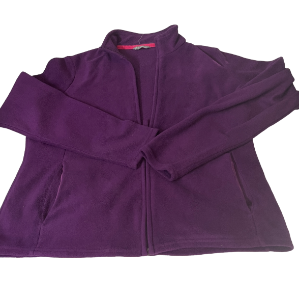 Vintage fleece women's purple jacket