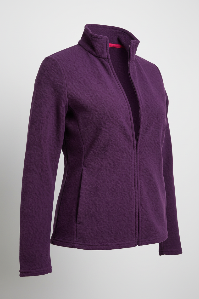 Vintage fleece women's purple jacket