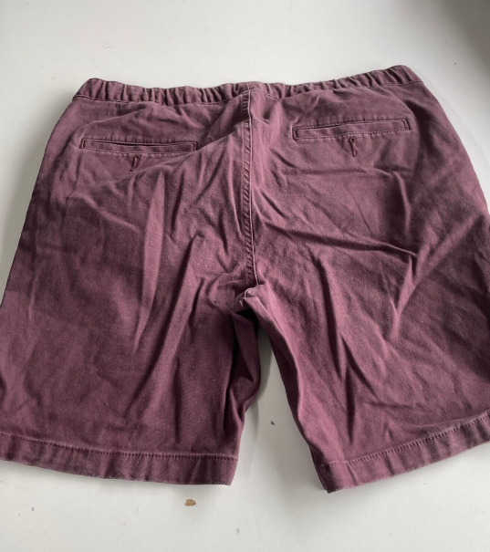 Vintage men burgundy chinos short in M|L12 W32|SKU 6067