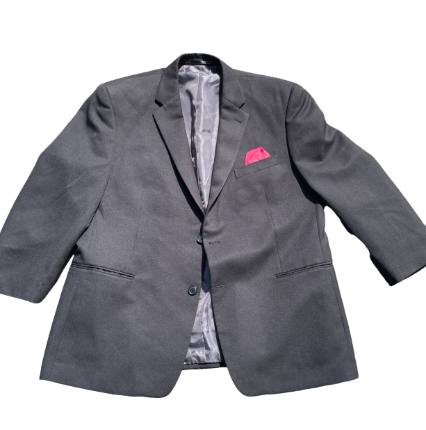 Men's Vintage grey regular fit blazer XXL L 33W 23 Shoulder Length 22 SKU 6253