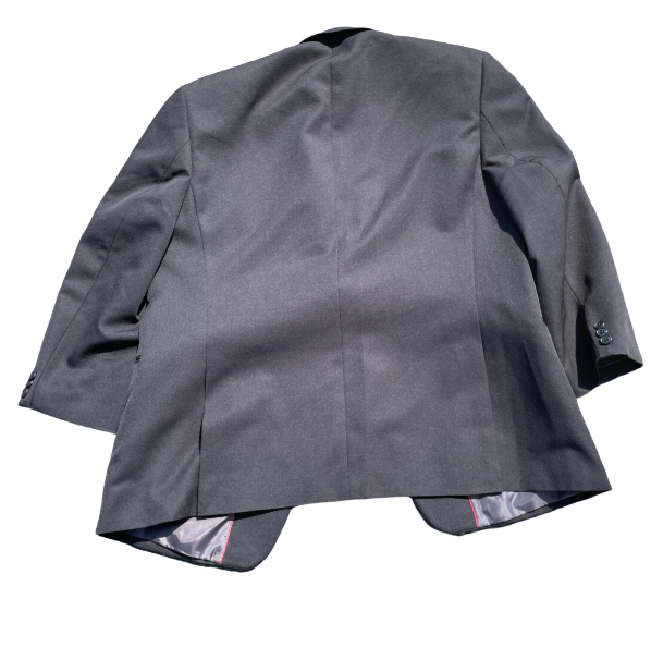 Men's Vintage grey regular fit blazer XXL L 33W 23 Shoulder Length 22 SKU 6253