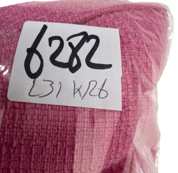 Plaid double pocket pink tweed skirt