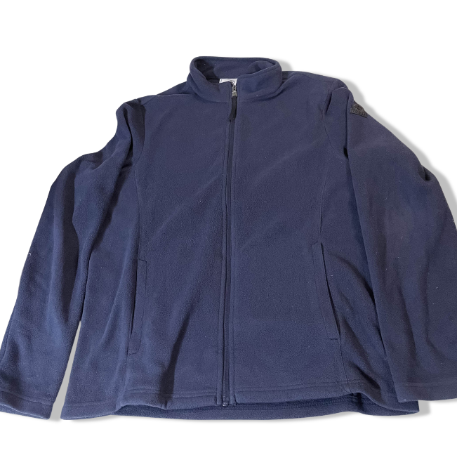 Vintage Tog24 medium navy blue fleece full zip high neck jacket | Blue |SKU 3628