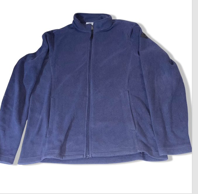 Vintage Tog24 medium navy blue fleece full zip high neck jacket | Blue |SKU 3628
