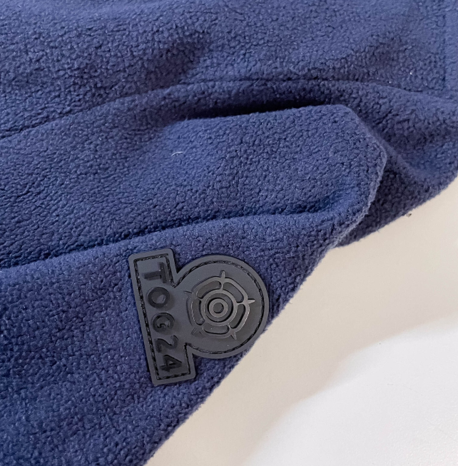 Vintage Tog24 medium navy blue fleece full zip high neck jacket | Blue |SKU 3628