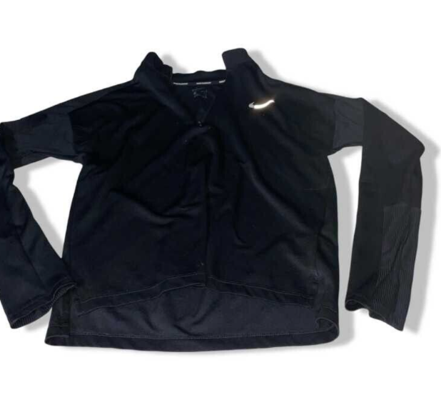 Vintage women Nike Dri-fit  black training 1/4 zip zip sweatshirt in S|l24 w18|SKU 5499