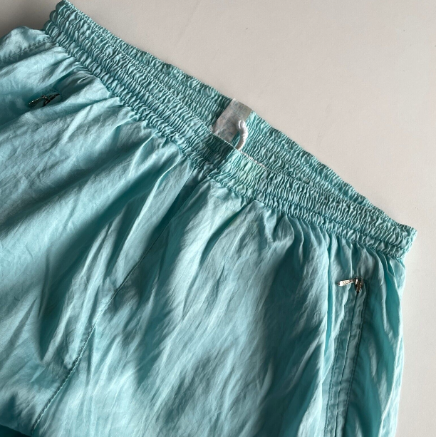 Vintage Blue Shellsuit Bottoms Workout Pants . Joggers Sports Pants Shell Pants 80s Clothing . size Small