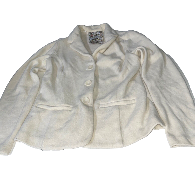 Womens camicie cream blazer in size S made in italy |L26 W16|SKU 6142