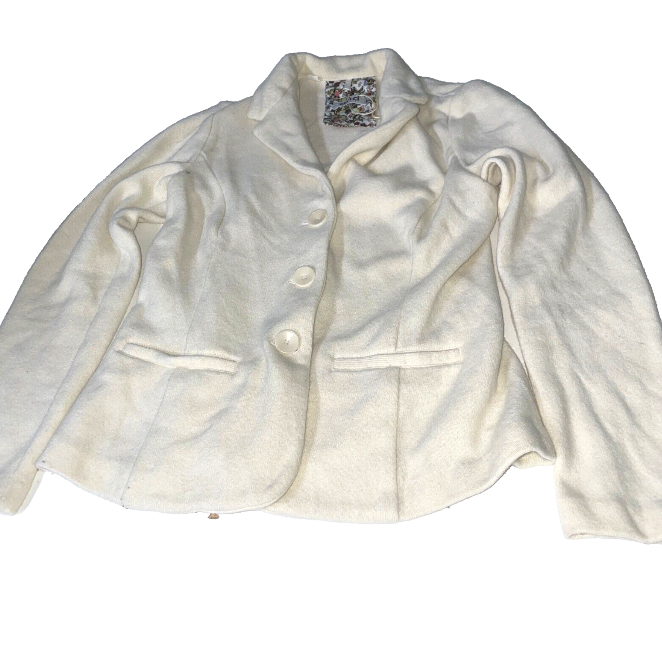 Womens camicie cream blazer in size S made in italy |L26 W16|SKU 6142