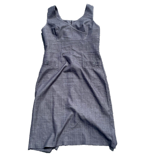 De Facto Vintage grey women's preppy dress in size large  L 39 W 15  SKU 6256