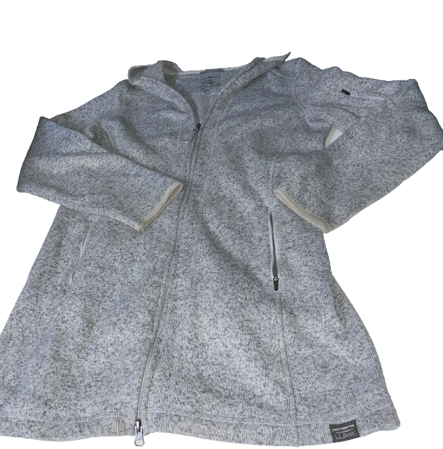 Vintage LL Bean fleece women's grey jacket in M|L30 W18|SKU 6101