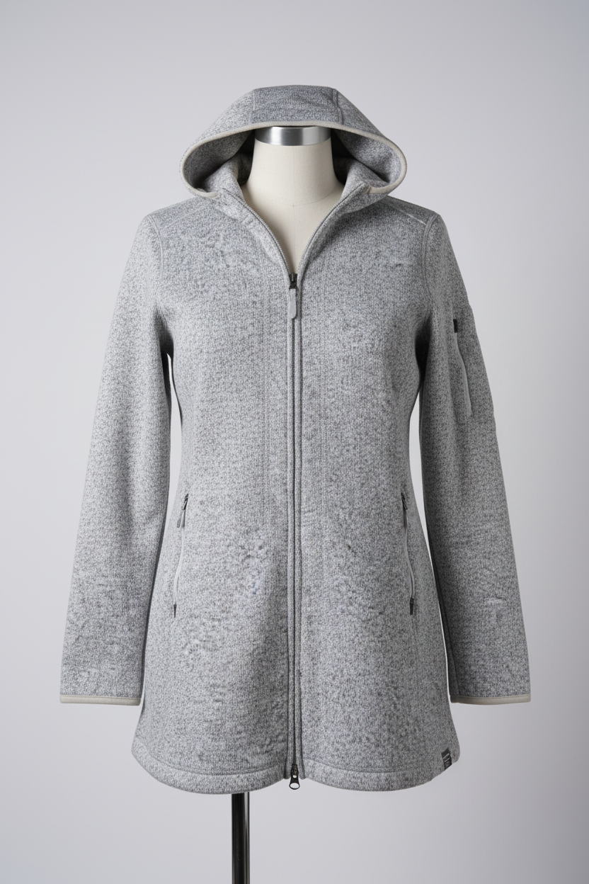 Vintage LL Bean fleece women's grey jacket in M|L30 W18|SKU 6101