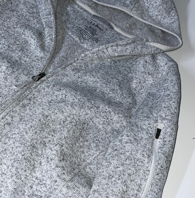 Vintage LL Bean fleece women's grey jacket in M|L30 W18|SKU 6101