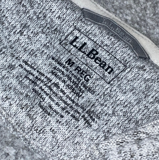 Vintage LL Bean fleece women's grey jacket in M|L30 W18|SKU 6101