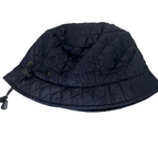 Hawkins Cute Foldable Water Repellent Quilted Bucket Cap w/Adjustable Drawstring, Packable Rain Hat